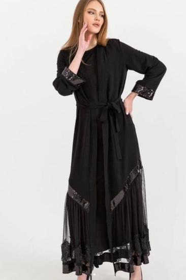 Zancel Dantel Detaylı Abaya 